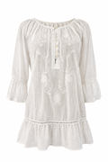 Vintage bluse med 3/4 ærmer. fra 00'erne