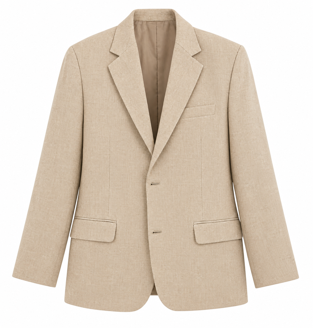 Vintage blazer i beige – 90’er stil