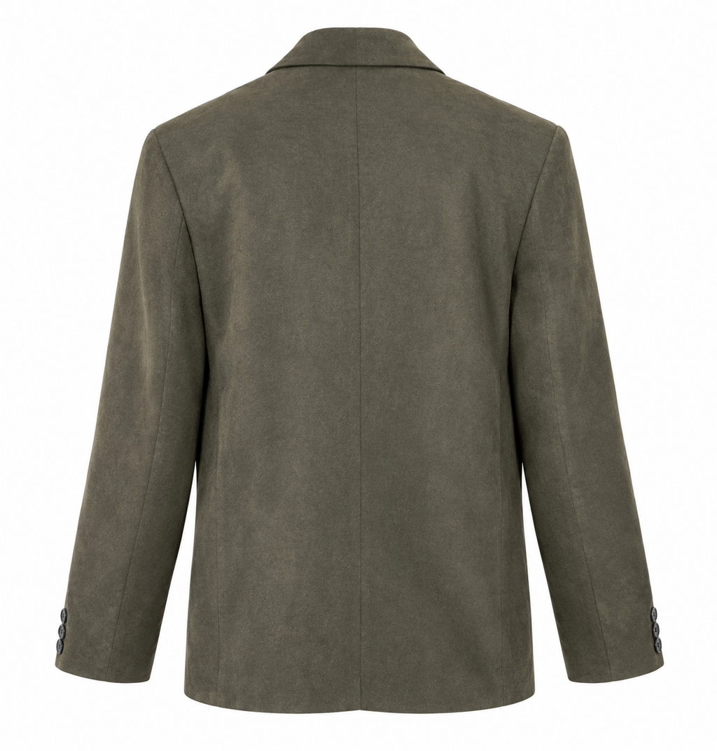 Vintage blazer fra 90’erne i støvet grøn