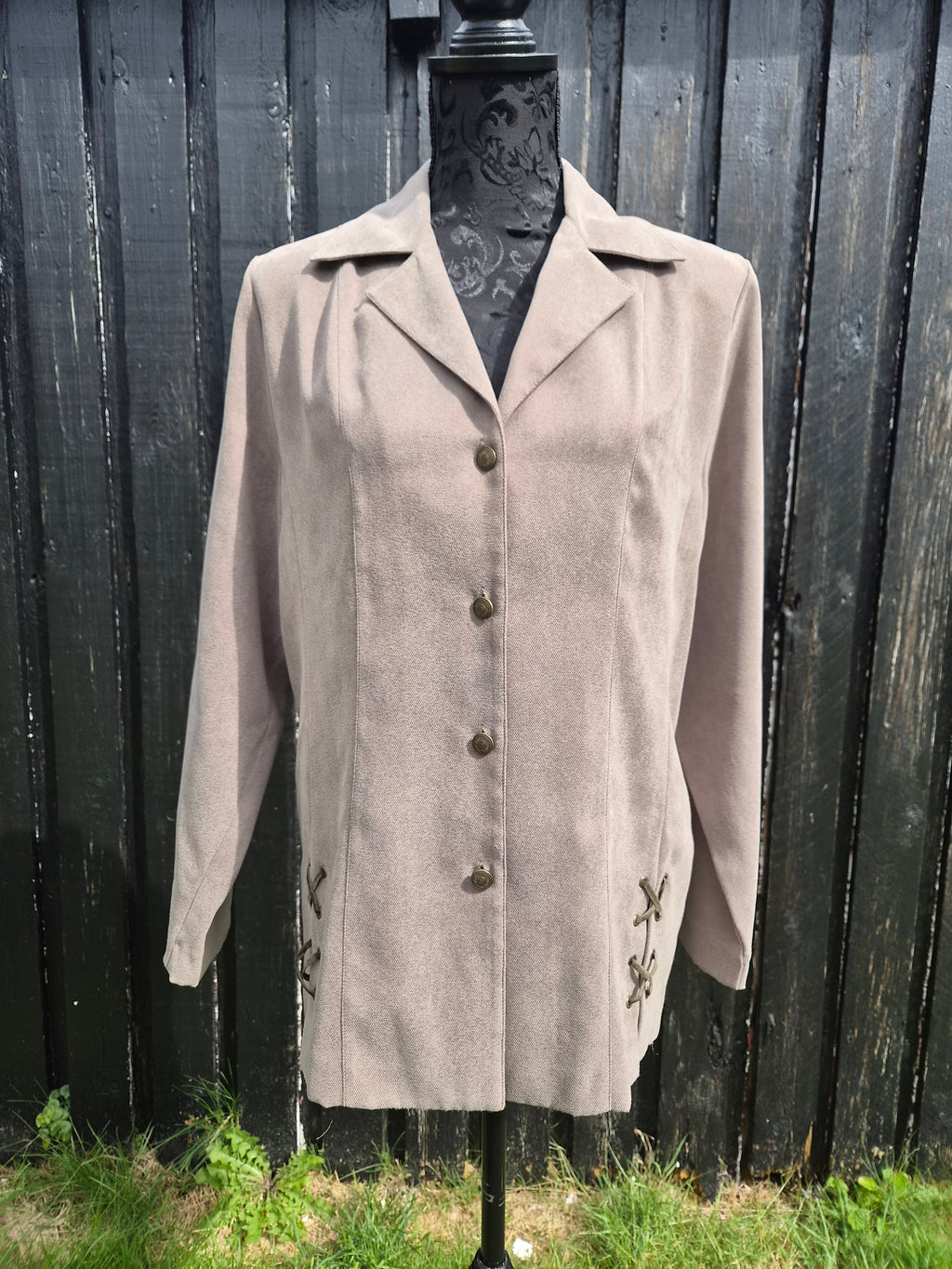 Vintage meleret blazer – str. 38