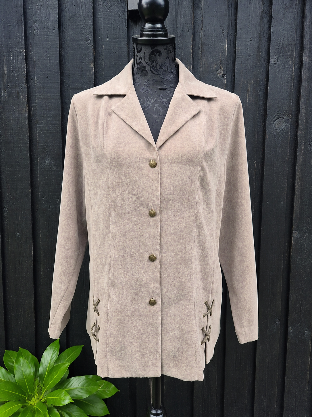 Vintage meleret blazer – str. 38