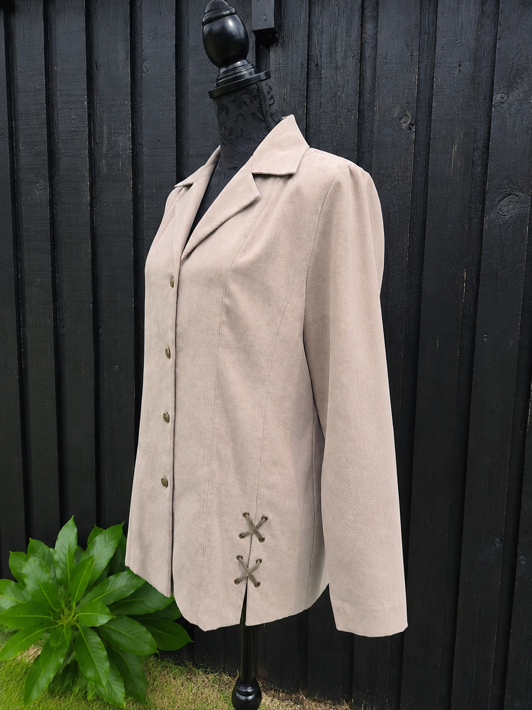 Vintage meleret blazer – str. 38