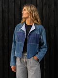 Unik upcycled denimjakke – One Size