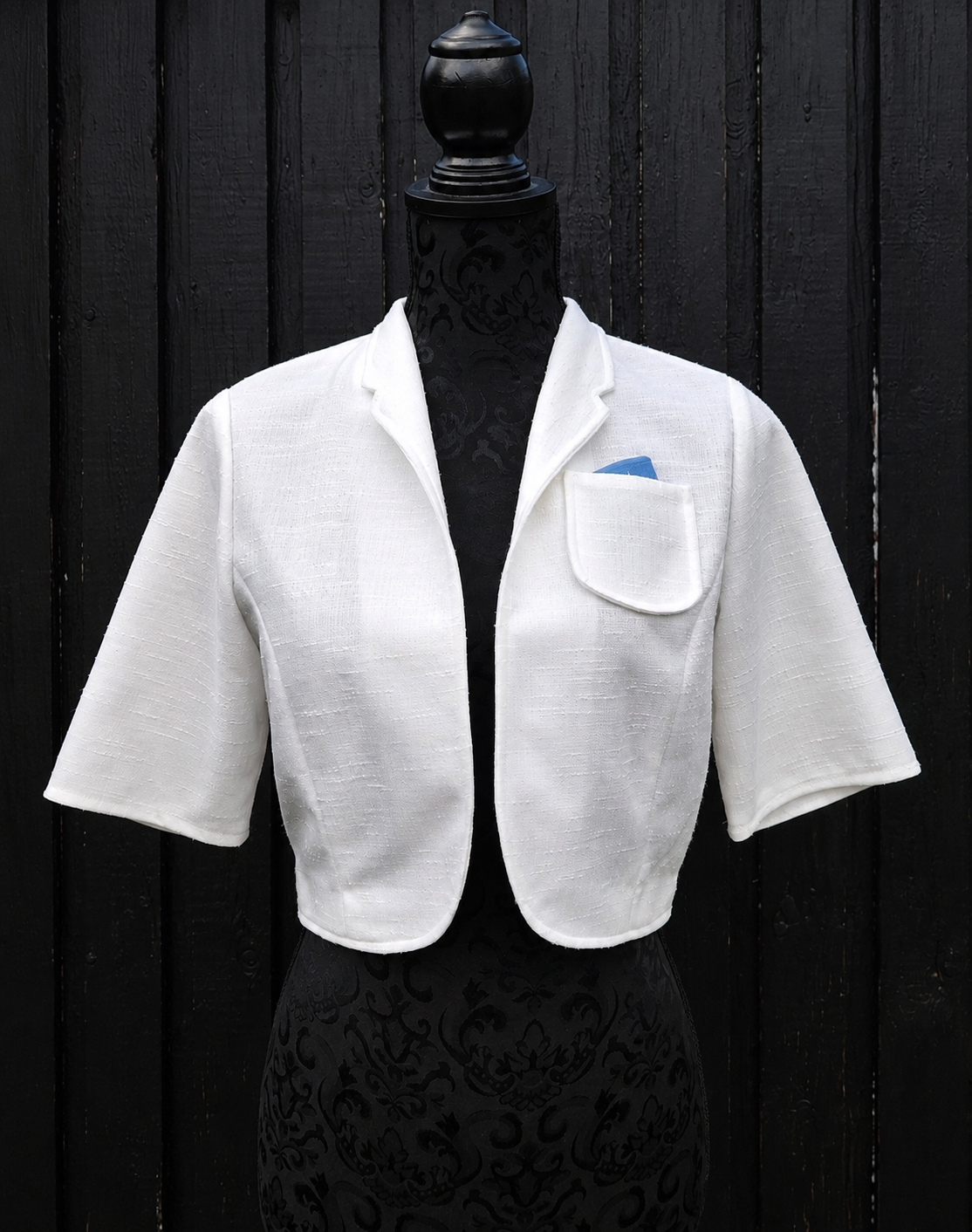 Vintage hvid blazer – str. 38