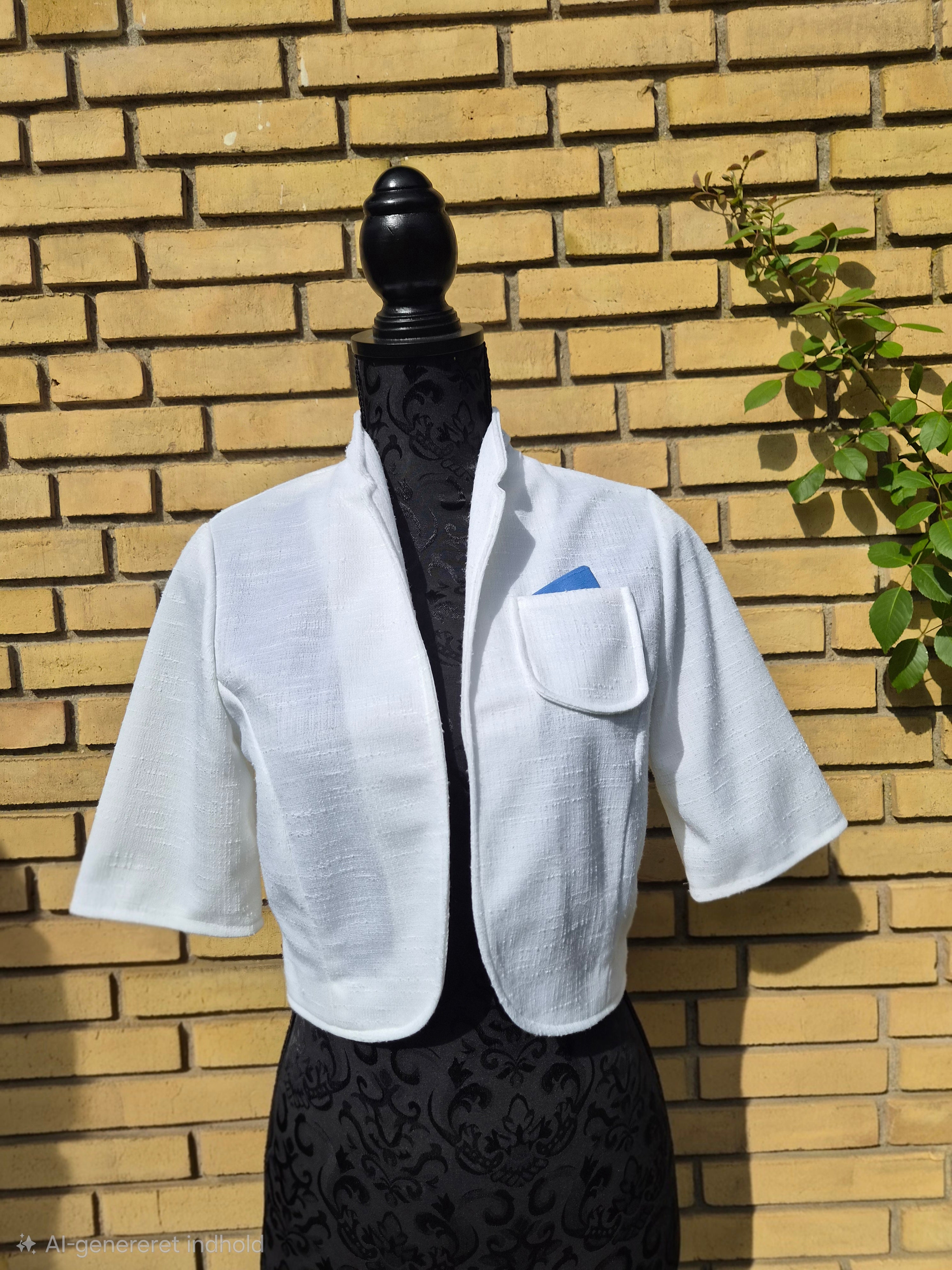 Vintage hvid blazer – str. 38
