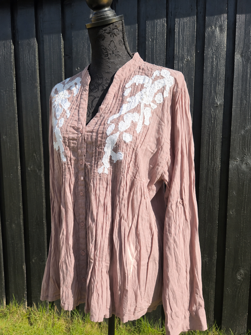 Bluse/skjorte i Lilla - str. XL