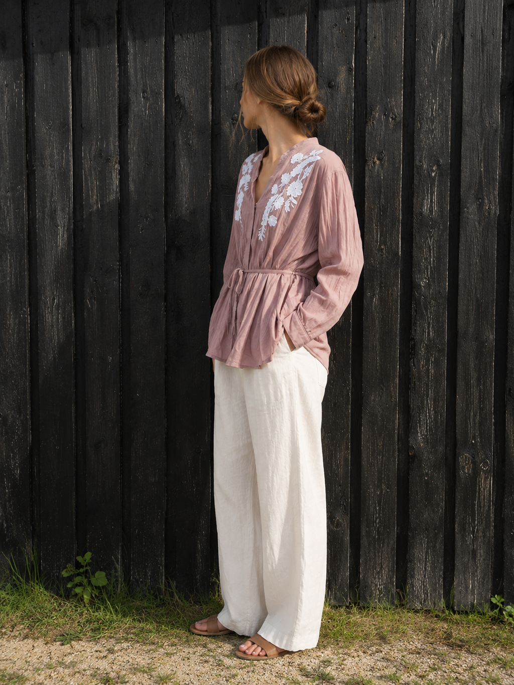 Bluse/skjorte i Lilla - str. XL