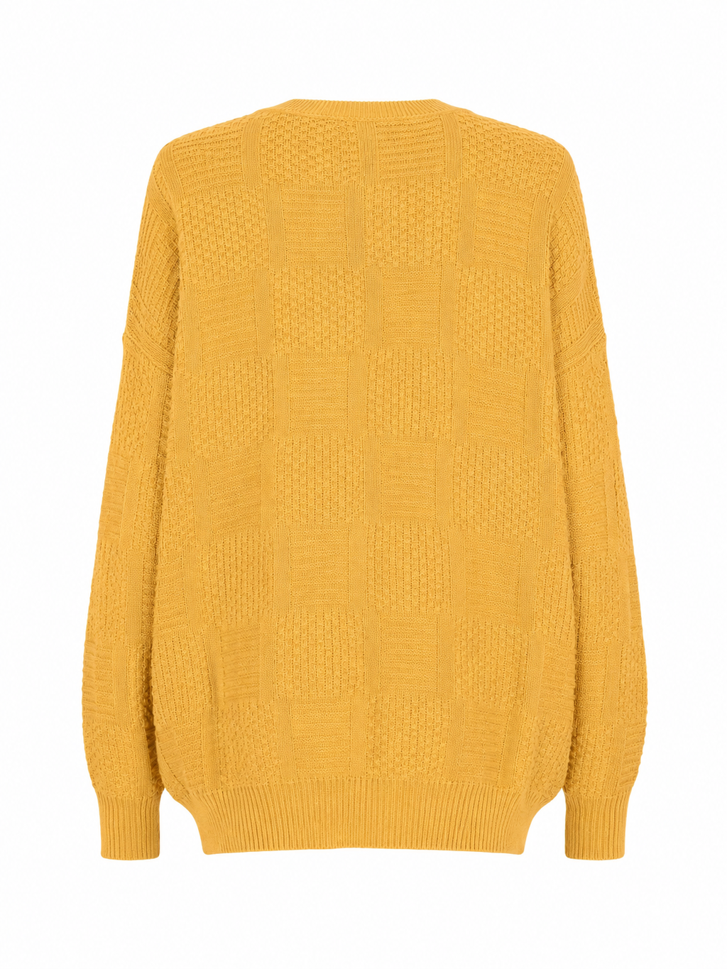 Gul vintage strik – XL
