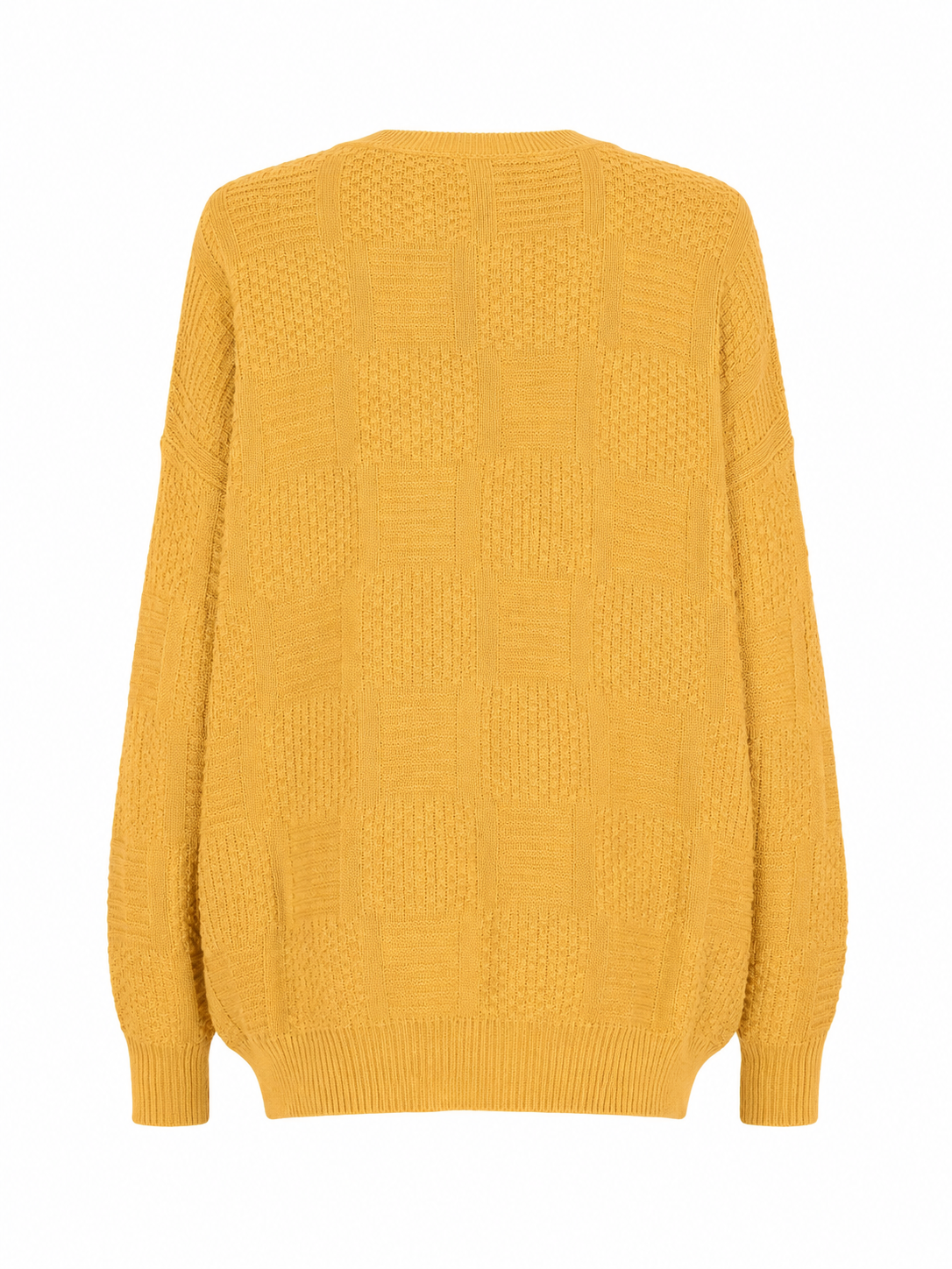 Gul vintage strik – XL