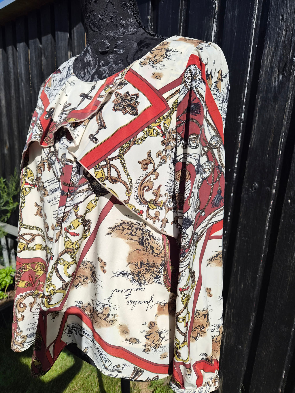 Bluse med print