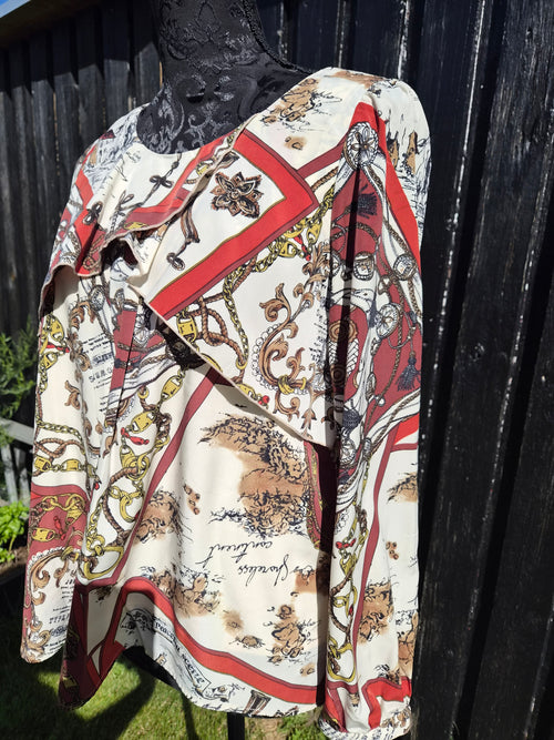 Bluse med print